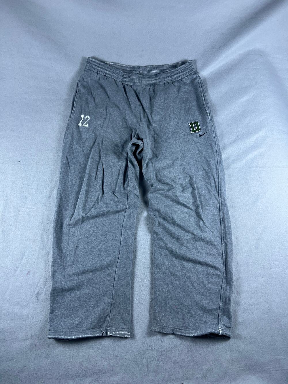 Vintage Nike Team Sweatpants Mens L Gray Dartmouth Big Green College Sports